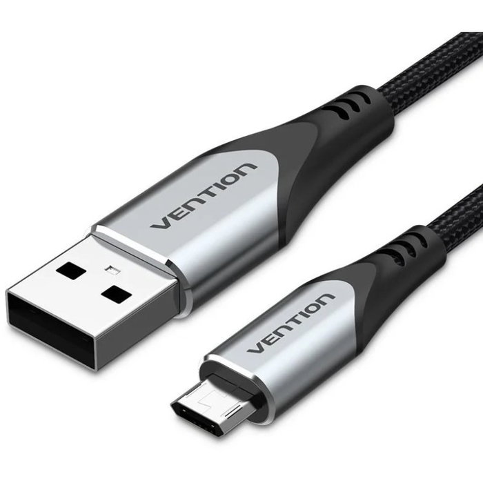 Vention Cable USB 2.0 COCHD USB-A a Micro-USB de 50cm Negro Vention Cable USB 2.0 COCHD USB-A a Micro-USB de 50cm Negro